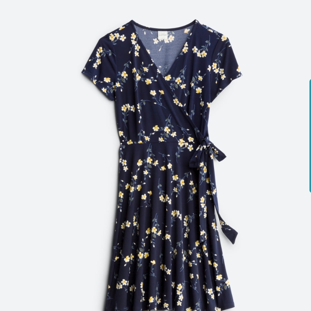 Kaileigh Arnett Faux Wrap Knit Dress